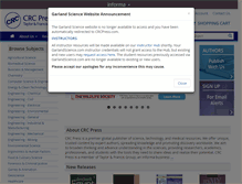 Tablet Screenshot of garlandscience.com